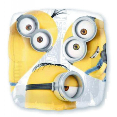 45cm Standard Despicable Me Group Foil Balloon Inflated with Helium