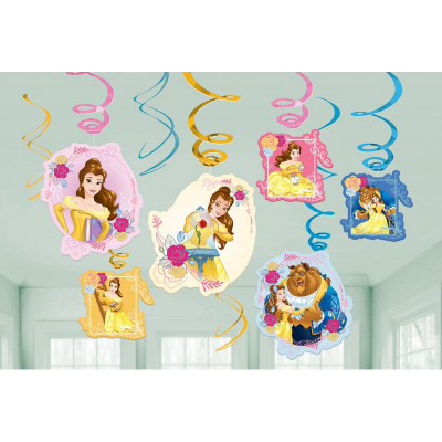 Beauty And The Beast Swirl Decoration Value Pack 12PK