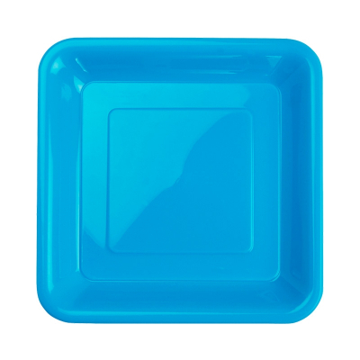 Five Star Square Snack Plate 18cm Electric Blue 20PK
