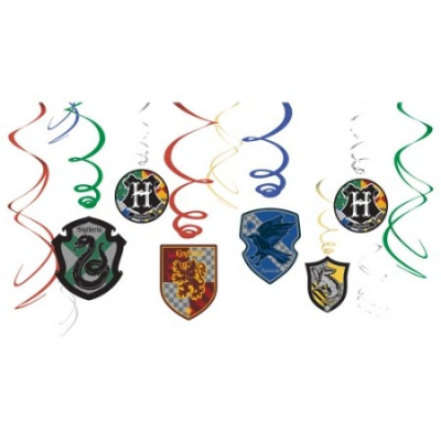 Harry Potter Swirl Decoration Value Pack 12PK