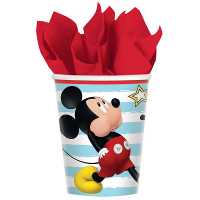 Mickey Mouse On The Go 266ml Cups 8PK