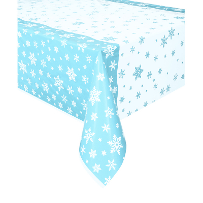 Snowflakes Blue Tablecover