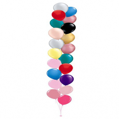 Plain Colour Helium Balloon Bouquests 20 Balloons