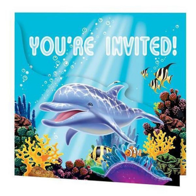 Ocean Party Invitation Gatefold 8PK