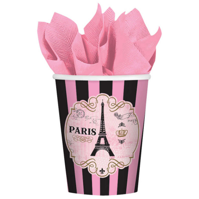 Day in Paris 266ml Paper Cups 8PK