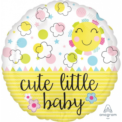 45cm Standard Cute Little Baby Sunshine Foil Balloon Inflated with Helium