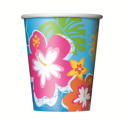 Hula Beach Party Cups 8PK
