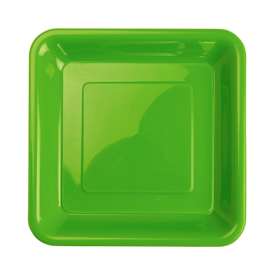 Five Star Square Snack Plate 18cm Lime Green 20PK