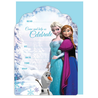 Disney Frozen Invitation & Envelope 16PK