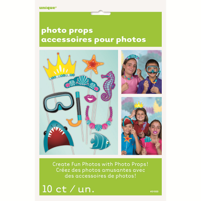 Photo Prop Under the Sea Booth Game 10PK