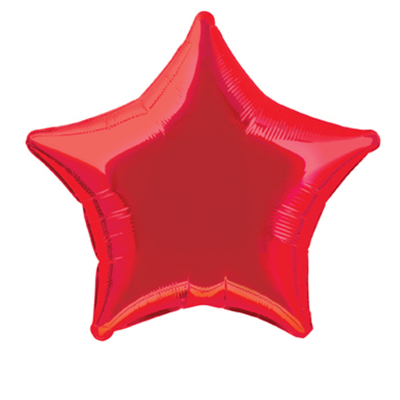 50cm Star Foil Balloon Red