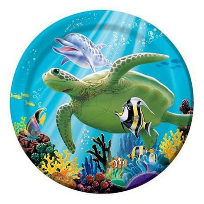Ocean Party Lunch Plates 8PK