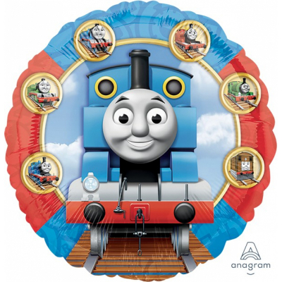 45cm Standard Thomas And Friends Foil Balloon Inflated with Helium