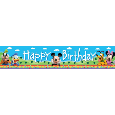 Mickey Mouse Clubhouse Plastic Banner