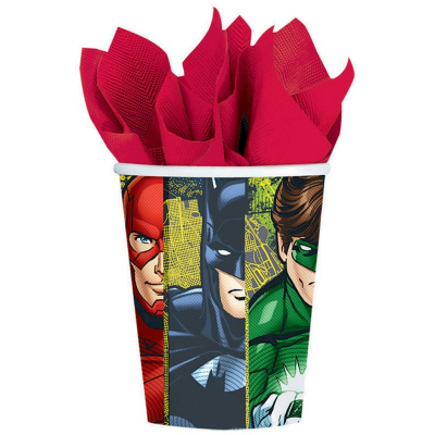 Justice League 266ml Cups 8PK